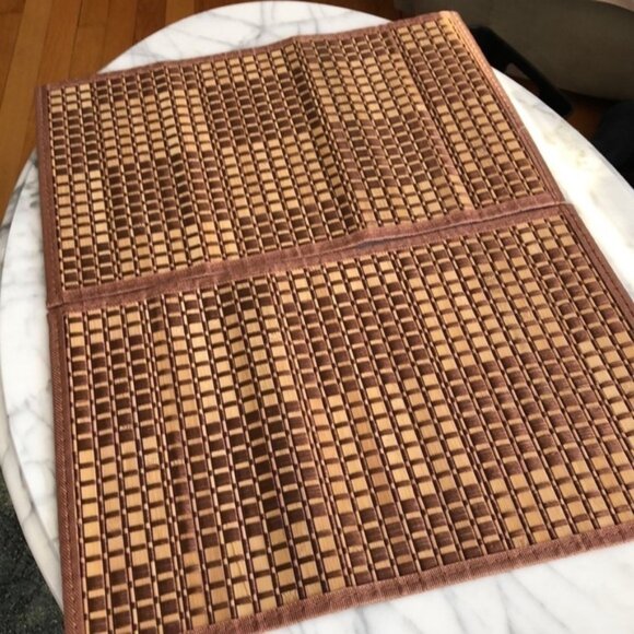 Set of 2 Wood Fabric Placemats - Picture 2 of 5